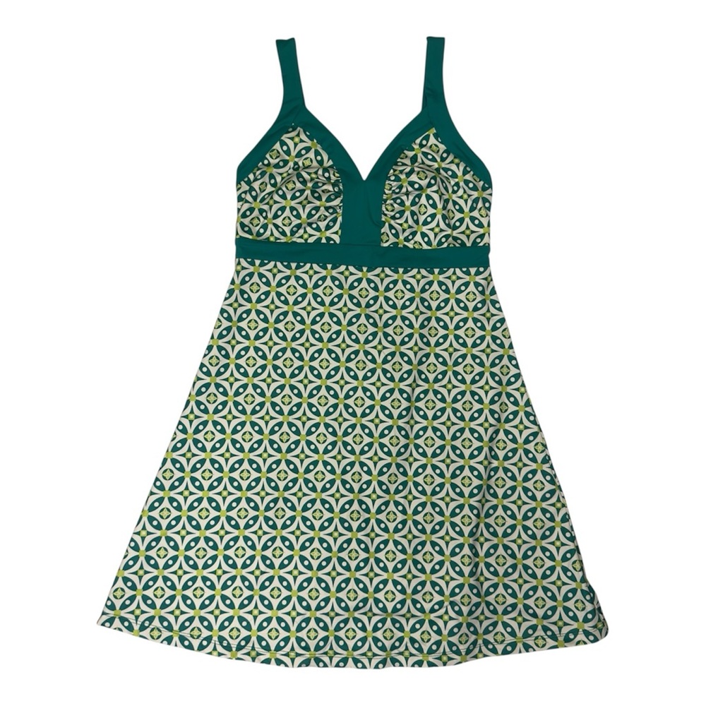 Patagonia Women's Teal and White Activewear Dress Small
